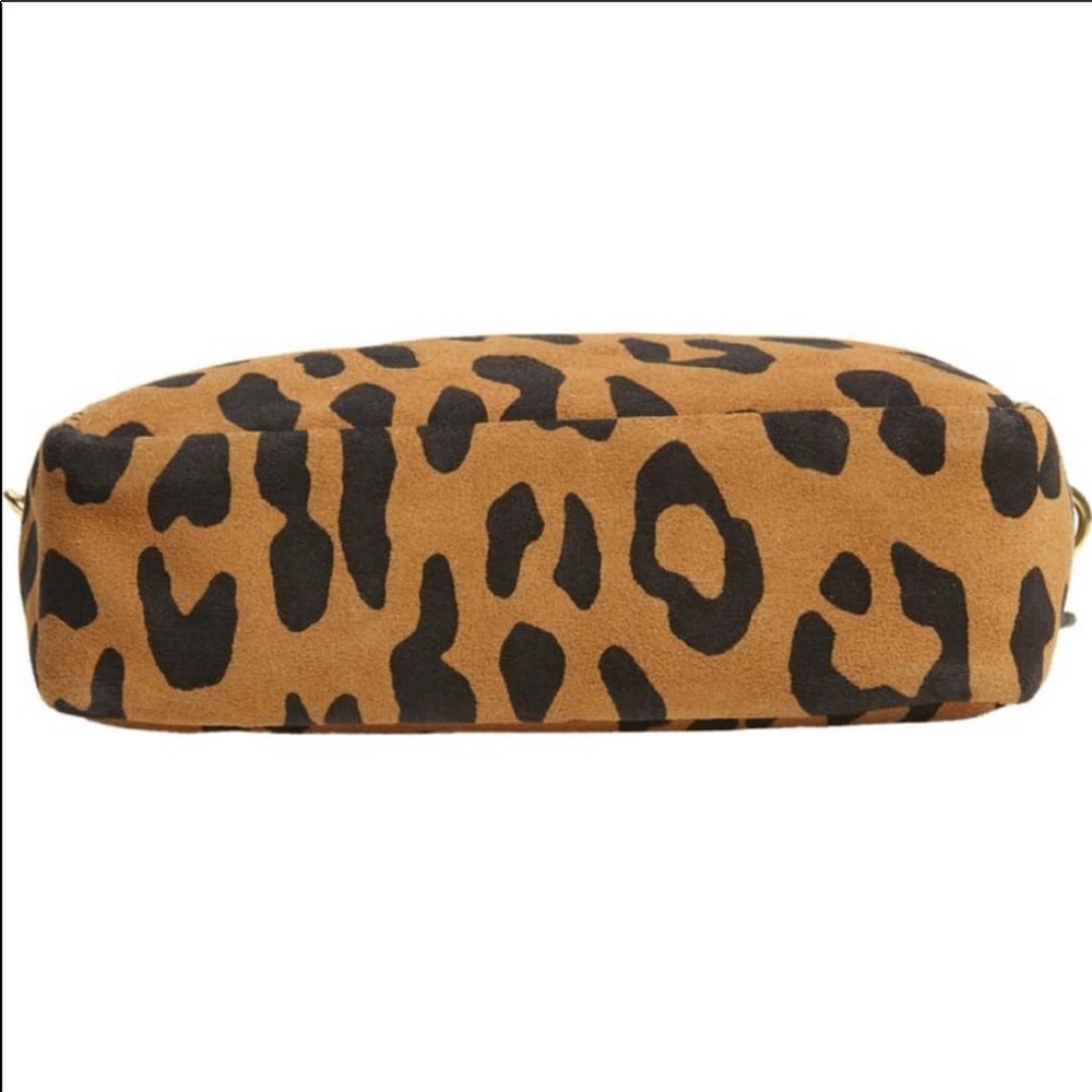 Clare V Midi Suede Leopard Sac Crossbody Clutch - Picture 7 of 13